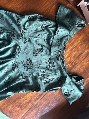 Sleeveless Green Floral Jacquard Midi Dress